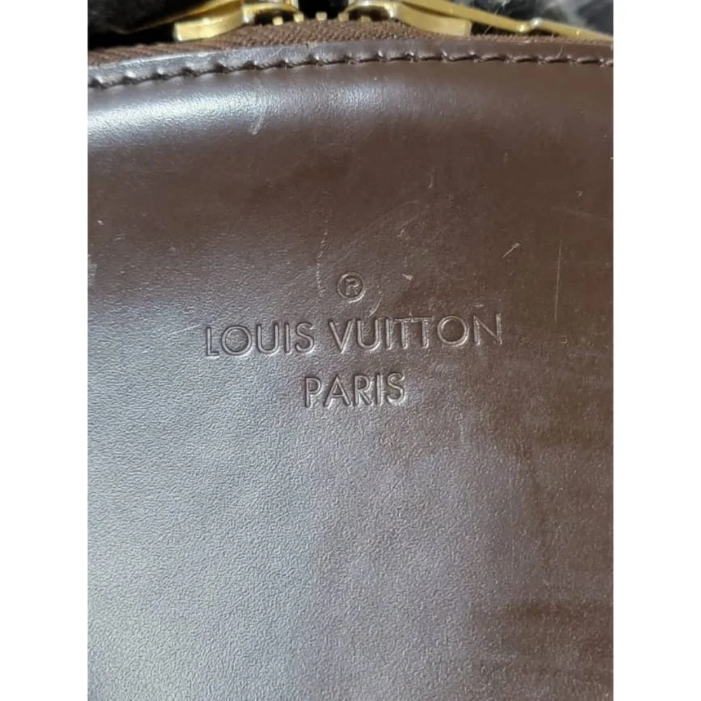Authentic Louis Vuitton Damier Ebene Verona GM Bag Brown